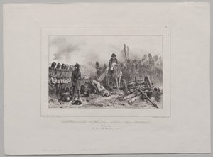 1837 Litografik Albümü: Yarım Tabur Solda… Nişan al!...Ateş!...Yükle by Auguste Raffet