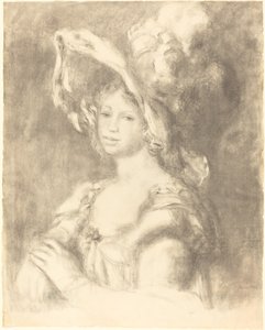 Genç Bir Kadının Büstü by Auguste Renoir