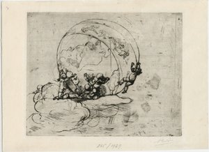 Dünyayı yöneten cupids by Auguste Rodin