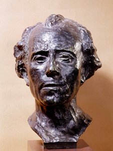 Gustav Mahler büstü (1860-1911) besteci Auguste Rodin Heykeli (1840-1917) 19. yüzyıl Paris, Musee Rodin