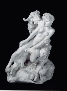 Faun ve Peri, c.1886 (alçı) by Auguste Rodin