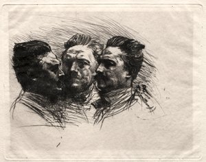 Henry Becque. by Auguste Rodin