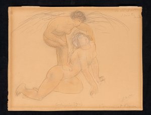Aşk Tanrısı ve Ruh, c.1900 by Auguste Rodin