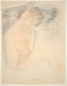 çıplak - kulakta topuk by Auguste Rodin