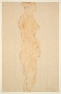 Çıplak Ayakta, Yan Görünüm by Auguste Rodin