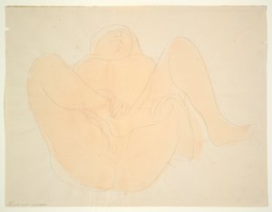 uzanmış kadın çıplak by Auguste Rodin