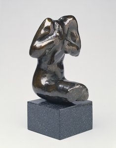 Küçük Oturan Kadın Gövde, modern döküm (bronz) by Auguste Rodin
