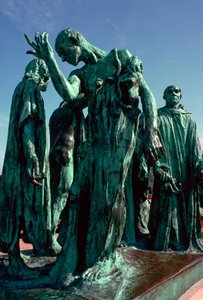 Calais Burghers heykeli, 19. yüzyıl. by Auguste Rodin
