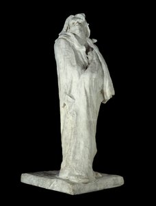 Fransız yazar Honore de Balzac (1799-1850). Auguste Rodin (1840-1917) tarafından yapılan alçı heykel 1898 Paris, Musee d