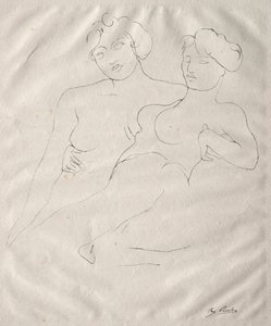 İki Figür. by Auguste Rodin