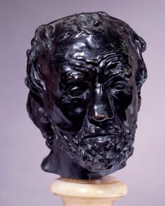 burnu kırık adam başı Heykel Auguste Rodin (1840-1917) 19. yüzyıl Paris, Musee Rodin by Auguste Rodin