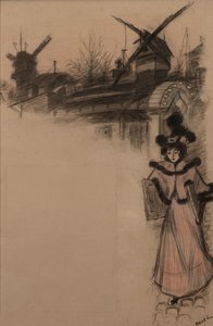 Moulin de la Galette Çalışması, 1896. by Auguste Roedel