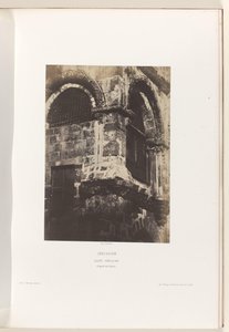 Kapel van de Heilig Grafkerk, Jeruzalem Kudüs. Kutsal Kabir. Calvary Şapeli (nesne üzerindeki başlık) by Auguste Salzmann