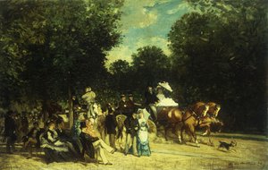 Parkta Bir Gün, 1875 by Auguste de Molins