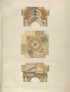 Çan kulesi inşaatının detayı Gönderen: Saint Isaacs Katedrali İnşaatı, 1845