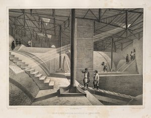 Kemerin bir parçası ve metal bir çatı Kimden: The Construction of the Saint Isaacs Katedrali, 1845