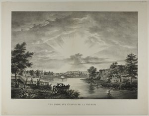 Presnia Havuzlarından Alınan Görünüm by Augustin François Lemaitre