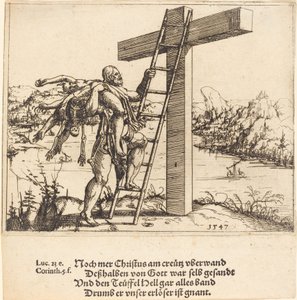 Günah, Ölüm ve Şeytan ile Haç Üzerinde Yükselen Mesih, 1547.