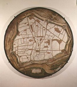 Viyana Dairesel Haritası, 1547-49 by Augustin Hirschvogel