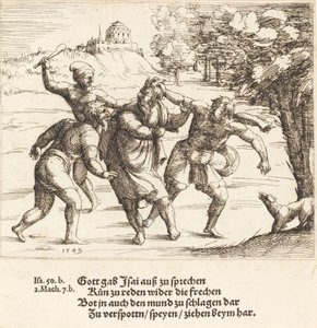 İşaya İmanı Nedeniyle Alay Ediyor, 1549. by Augustin Hirschvogel