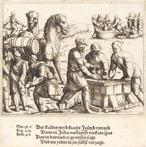 Yusuf, İsmailoğullarına Satıldı, 1547. by Augustin Hirschvogel