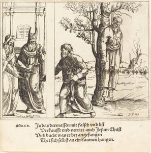 Yahuda, Otuz Gümüş Parçasını İade Ediyor, 1548. by Augustin Hirschvogel