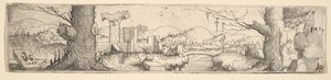 Manzara, 1545. by Augustin Hirschvogel