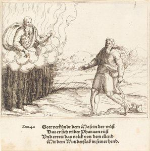 Musa ve Yılan, 1548. by Augustin Hirschvogel