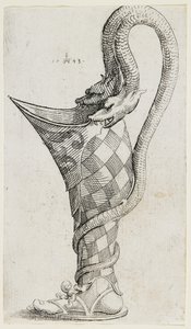 Süs Ayaklı Kap, 1543 by Augustin Hirschvogel