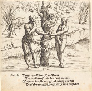 İnsanın Düşüşü, 1548. by Augustin Hirschvogel