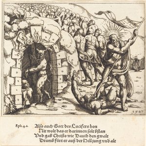 Cehennemin Harrowing, 1547. by Augustin Hirschvogel