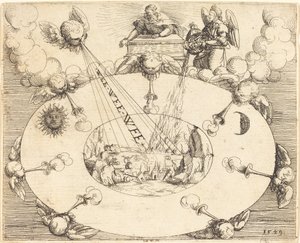 Yedinci Mühürün Açılması, 1549. by Augustin Hirschvogel