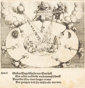 Yedinci Mühürün Açılması, 1549. by Augustin Hirschvogel