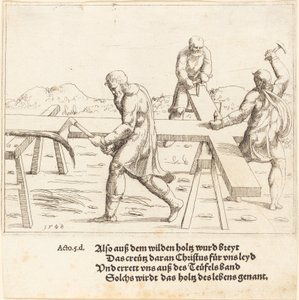 Haçın Hazırlanması, 1548. by Augustin Hirschvogel