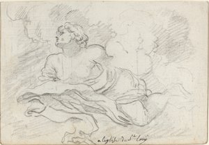 Varsayımdan Melek [rekto] by Augustin Pajou after Charles Mellin