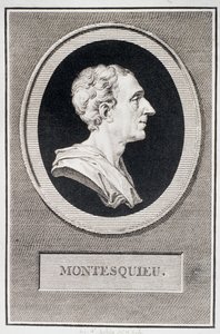 Charles Louis de Secondat, Baron de Montesquieu (1689-1755) (gravür)