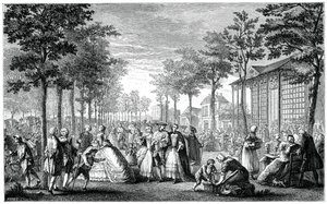 Gezinti Yolu, Paris, 1885 by Augustin de Saint Aubin