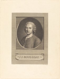 Ön yazı: J.J. Rousseau by Augustin de Saint Aubin after Maurice Quentin