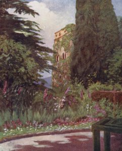 Palazzo Ruffolo Bahçesi, Ravello (renkli lito)