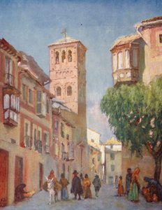 Toledo, Bir Sokak Sahnesi (renkli taş baskı)