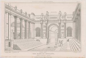 ಬ್ಯಾಂಕ್ ಆಫ್ ಇಂಗ್ಲೆಂಡ್, ಲೋಥ್ಬರಿ ಕೋರ್ಟ್ ಟರ್ಕ್ by Augustus Charles Pugin
