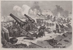 Paris Kuşatması, Fransa-Prusya Savaşı sırasında Le Raincy parkında Prusya kuşatma pili by Augustus J. Beck