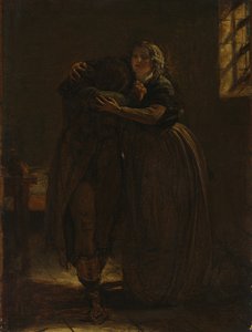 "Gel Bu Kuyruğumda Dinlen Benim Kendi Dargın Sevgilim" Çalışması by Augustus Leopold Egg
