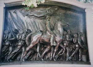 Robert Gould Shaw (1837-63) Afrikalı-Amerikalı 54. Massachusetts Alayı Anıtı