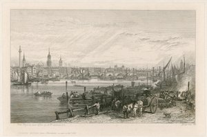 Yeni Londra Köprüsü İnşaatı, 1826 by Augustus Wall Callcott