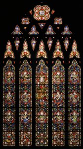 Meleklerle çevrili İsa, 1850 (vitray) by Augustus Welby Northmore Pugin