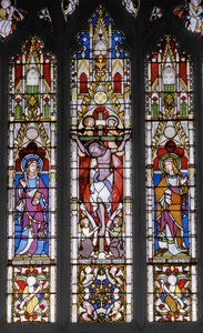 Azizlerle Çarmıha Gerilme, 1851 (vitray) by Augustus Welby Northmore Pugin