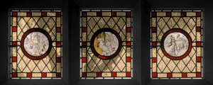 Hollanda Roundels ile Kütüphane Pencereleri, c.1844 (vitray) by Augustus Welby Northmore Pugin