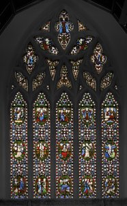 Tespih Gizemleri, Şapelin Doğu Penceresi, 1847 (vitray) by Augustus Welby Northmore Pugin