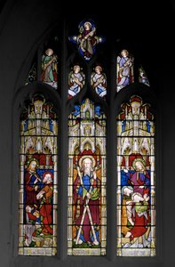Aziz Andrew ve İsa Mucizeleri, 1851 (vitray) by Augustus Welby Northmore Pugin